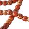 5ft. Red Wood Handmade Long Beaded Garland with Tassel with Bohemian Patterns